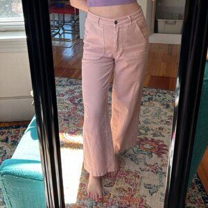 Wide leg pink pants